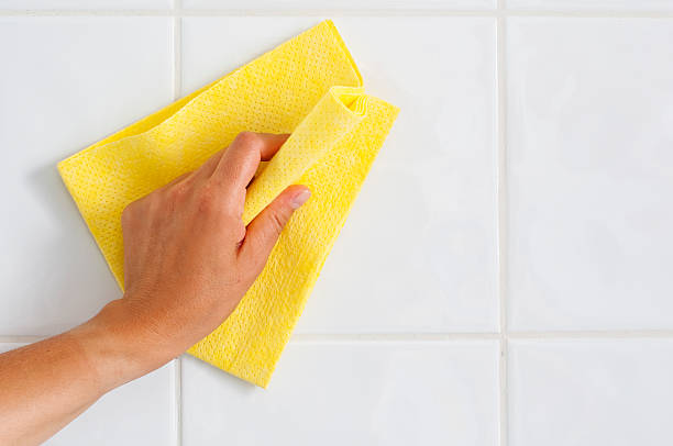 Eco-friendly cleaning in progress